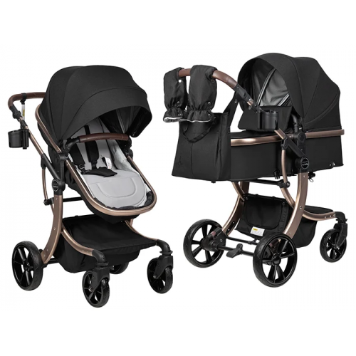 Коляска трансформер 3 в 1 Aimile Original New Gold