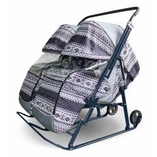 Санки-коляска для двойни Galaxy "Близняшки"