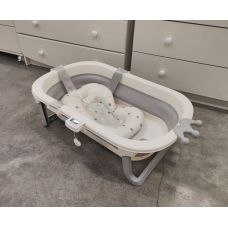 Ванночка детская складная 8930 с термометром и матрасиком