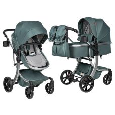 Коляска трансформер 2 в 1 Aimile Original New Silver