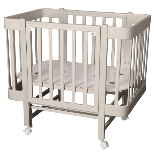 Кроватка детская Indigo Tiny продольный маятник на колесах