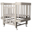 Кроватка детская Indigo Tiny продольный маятник на колесах