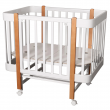 Кроватка детская Indigo Tiny продольный маятник на колесах