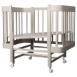 Кроватка детская Indigo Tiny продольный маятник на колесах