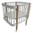 Кроватка детская Indigo Italiano Baby продольный маятник на колесах