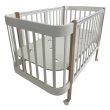 Кроватка детская Indigo Italiano Baby продольный маятник на колесах