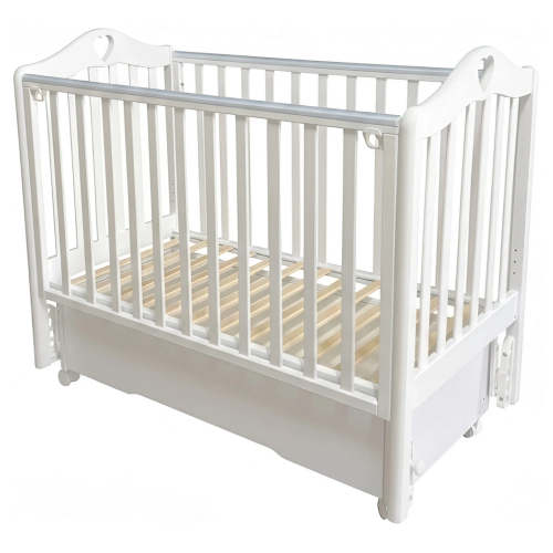 Кроватка Антел KAROLINA-2 маятник+колеса, автостенка, ящик