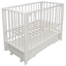 Кроватка детская Indigo Norden маятник на колесах, ящик