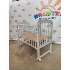 Кроватка детская Ветлуга "Мишутка № 8" (колесо-качалка)