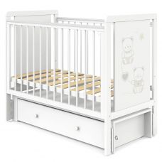 Кровать детская Indigo Happy Friends маятник с ящиком