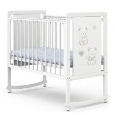 Кроватка "Indigo "Happy Friends" колесо-качалка