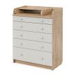 Комод пеленальный Атон MAKS 80/5 ЛДСП с органайзером