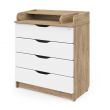 Комод пеленальный Атон СИРИУС-2 WOOD ПВХ 800/4