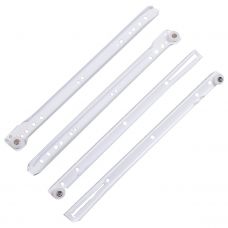 Комплект направляющие роликовые DS01W.1/400, металл, (4шт) цвет белый																							