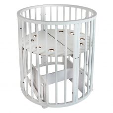 Кроватка детская кругло-овальная 7в1 Indigo Simple