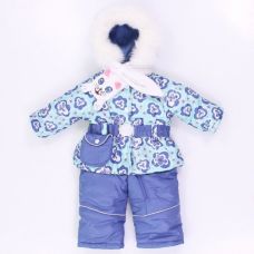 Комбинезон зимний с отстегивающимся мехом Дебби М-154