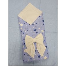 Одеяло-конверт для выписки голубой М-2