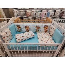 Комплект в кроватку Непоседы 6 предметов Индейцы голубой