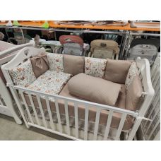 Комплект в кроватку Wellkid 17 предметов (пике/ранфорс) Олень