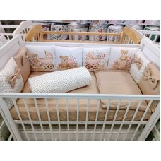Комплект в кроватку Wellkid 17 предметов Детство бежевый