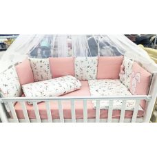 Комплект в кроватку Малыши 17 предметов розовый