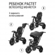 Велосипед трехколесный CITYRIDE LUNAR 2.0 12/10 надувные колеса, фара